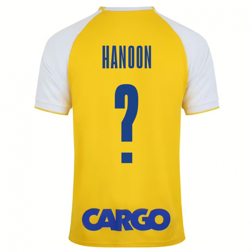 Homme Football Maillot Agam Hanoon #0 Jaune Blanc Tenues Domicile 2024/25 Canada