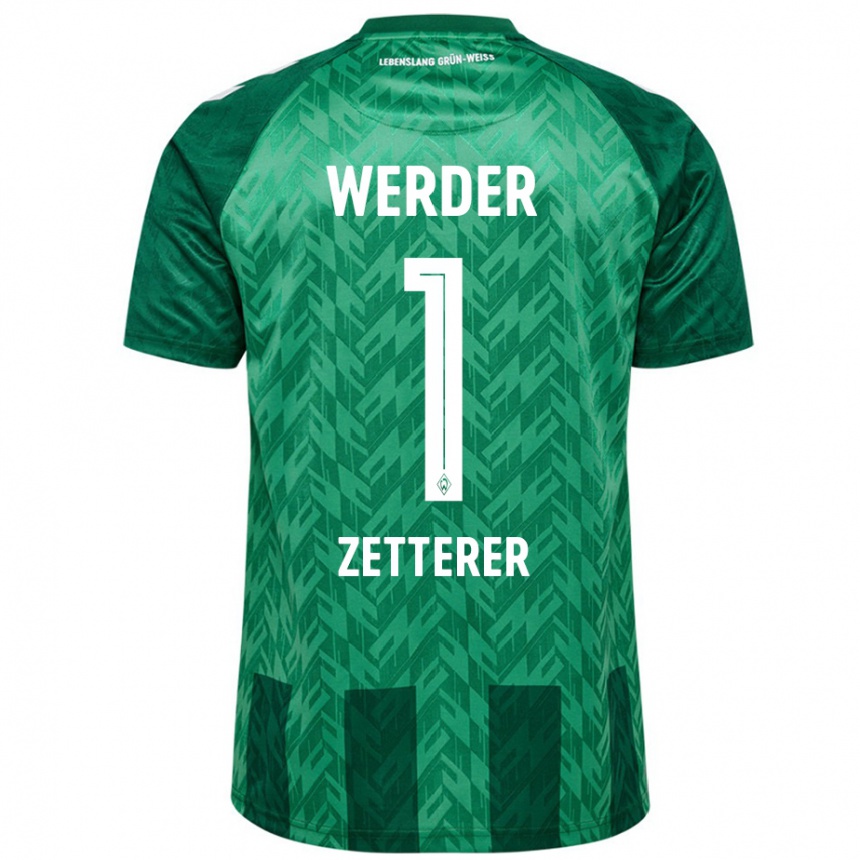 Men Football Michael Zetterer #1 Green Home Jersey 2024/25 T-Shirt Canada