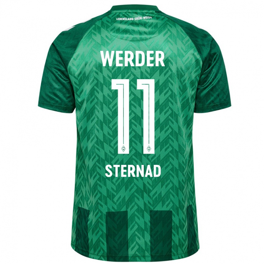 Men Football Maja Sternad #11 Green Home Jersey 2024/25 T-Shirt Canada