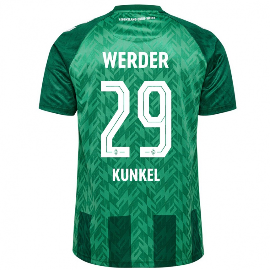 Men Football Melina Kunkel #29 Green Home Jersey 2024/25 T-Shirt Canada