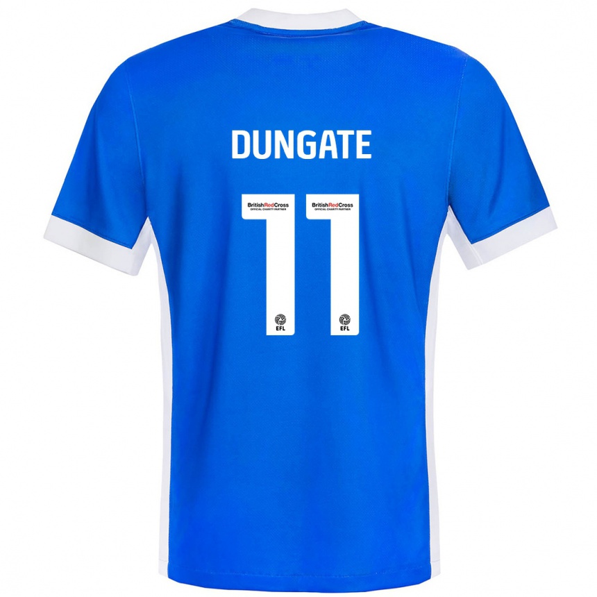 Homme Football Maillot Katie Dungate #11 Bleu Blanc Tenues Domicile 2024/25 Canada