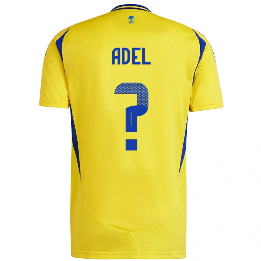 Men Football Aida Adel #0 Yellow Blue Home Jersey 2024/25 T-Shirt Canada