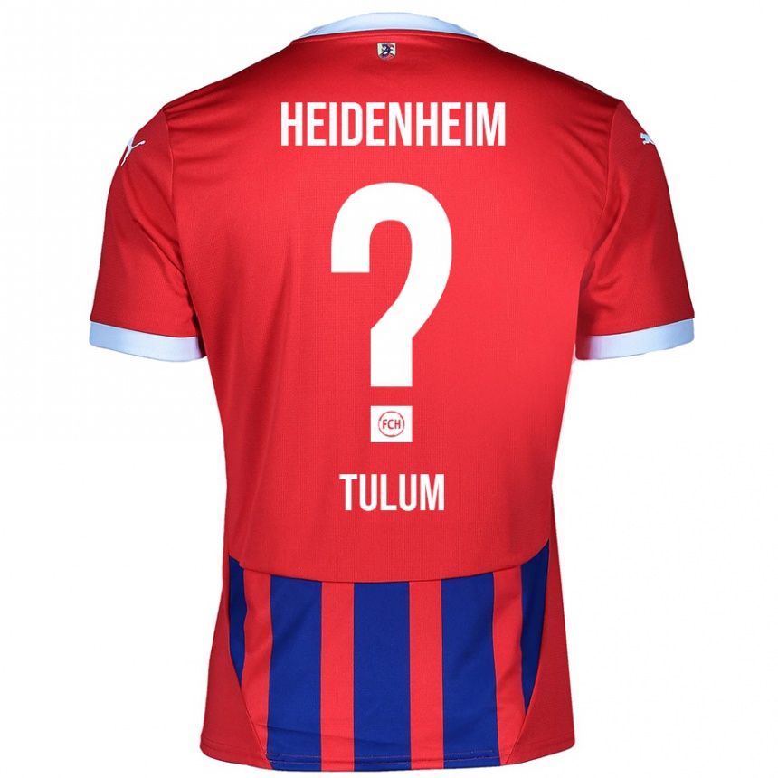 Men Football Melih Tulum #0 Red Blue Home Jersey 2024/25 T-Shirt Canada