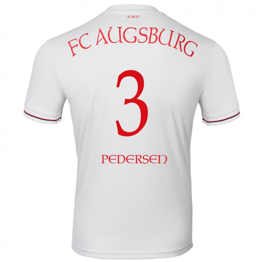 Men Football Mads Pedersen #3 White Home Jersey 2024/25 T-Shirt Canada