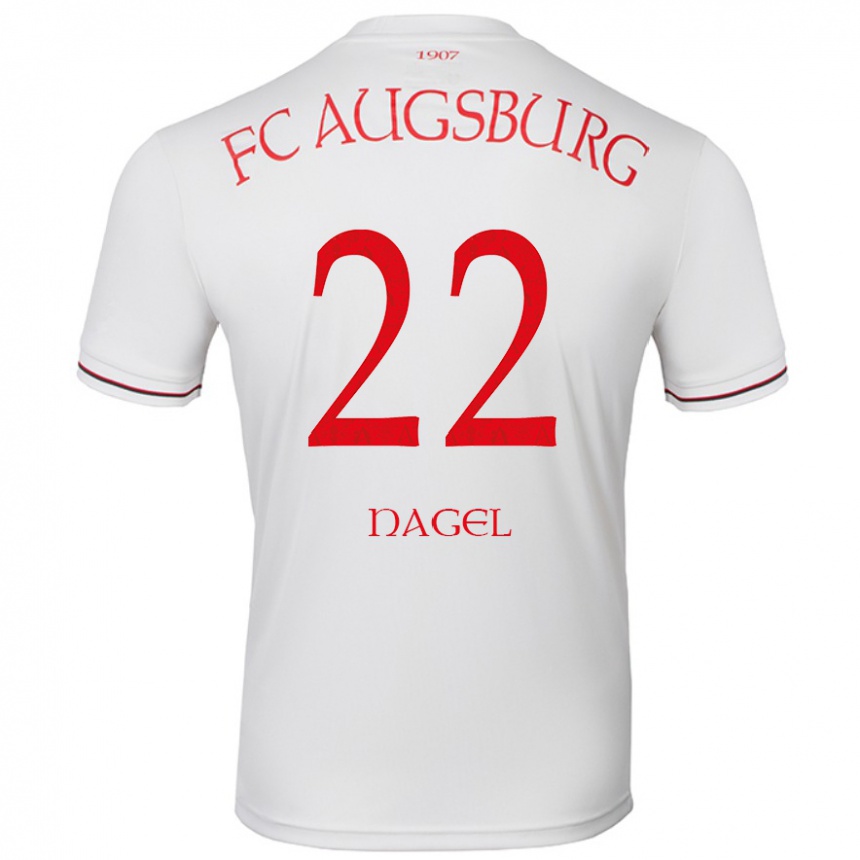 Men Football Timo Nagel #22 White Home Jersey 2024/25 T-Shirt Canada