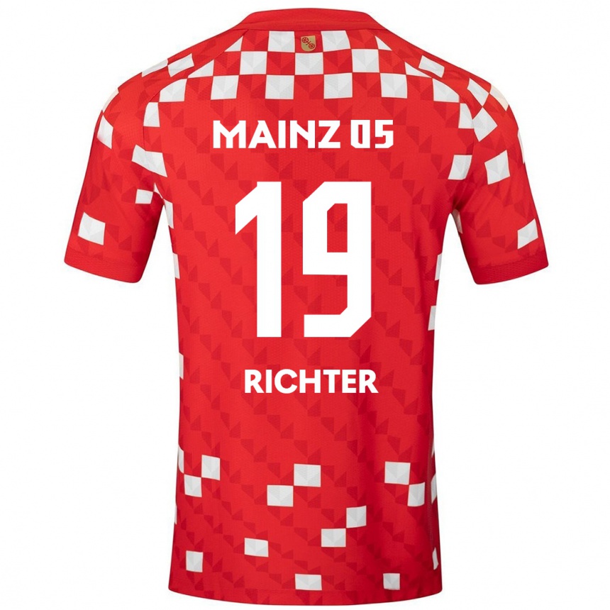 Men Football Marc Richter #19 White Red Home Jersey 2024/25 T-Shirt Canada