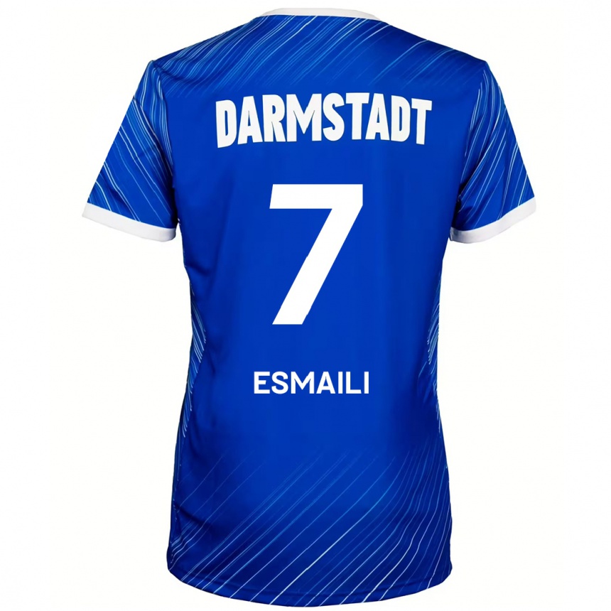 Men Football Ali Esmaili #7 Blue White Home Jersey 2024/25 T-Shirt Canada