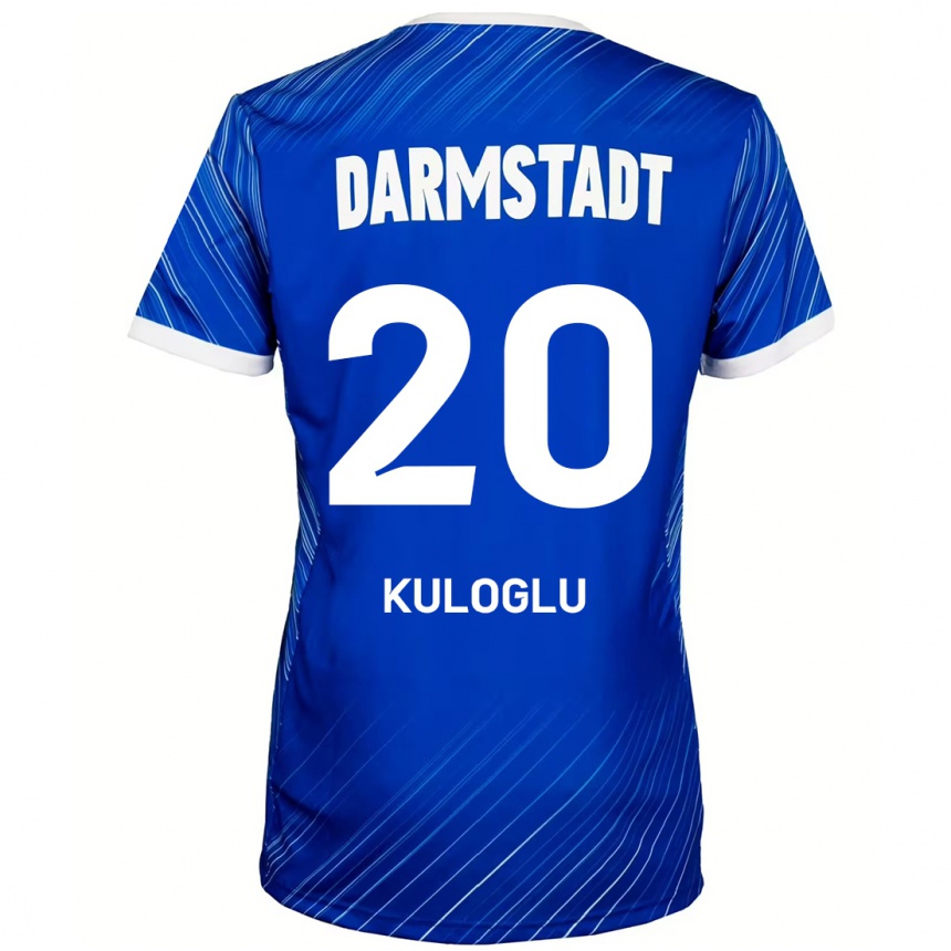 Men Football Can Kuloglu #20 Blue White Home Jersey 2024/25 T-Shirt Canada