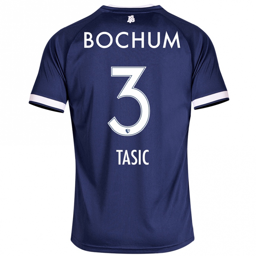 Men Football Stevan Tasic #3 Dark Blue Home Jersey 2024/25 T-Shirt Canada