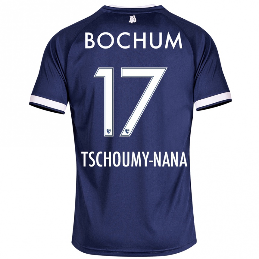 Men Football Daryl Tschoumy-Nana #17 Dark Blue Home Jersey 2024/25 T-Shirt Canada