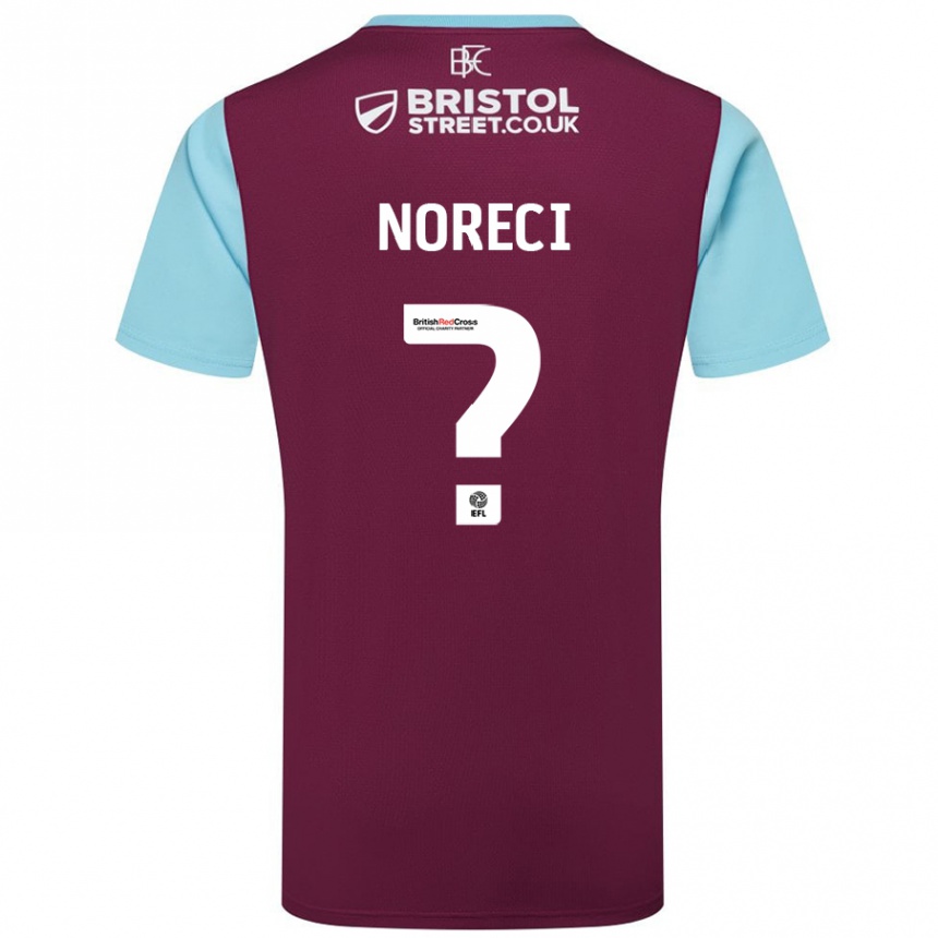 Men Football Jamie Noreci #0 Burgundy Sky Blue Home Jersey 2024/25 T-Shirt Canada