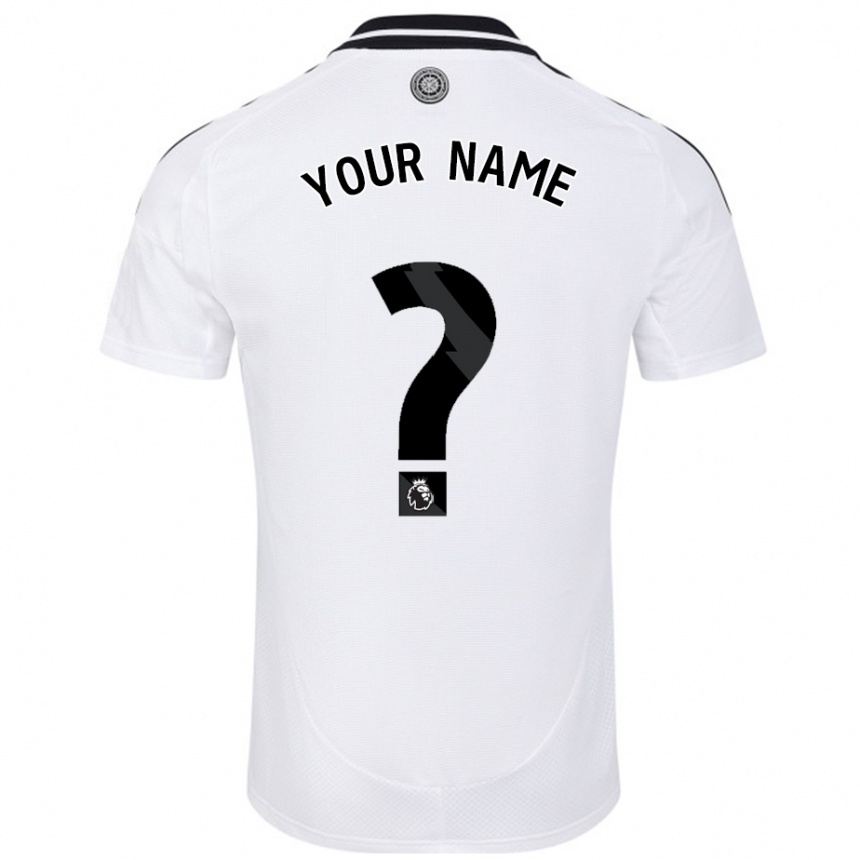 Men Football Your Name #0 White Home Jersey 2024/25 T-Shirt Canada