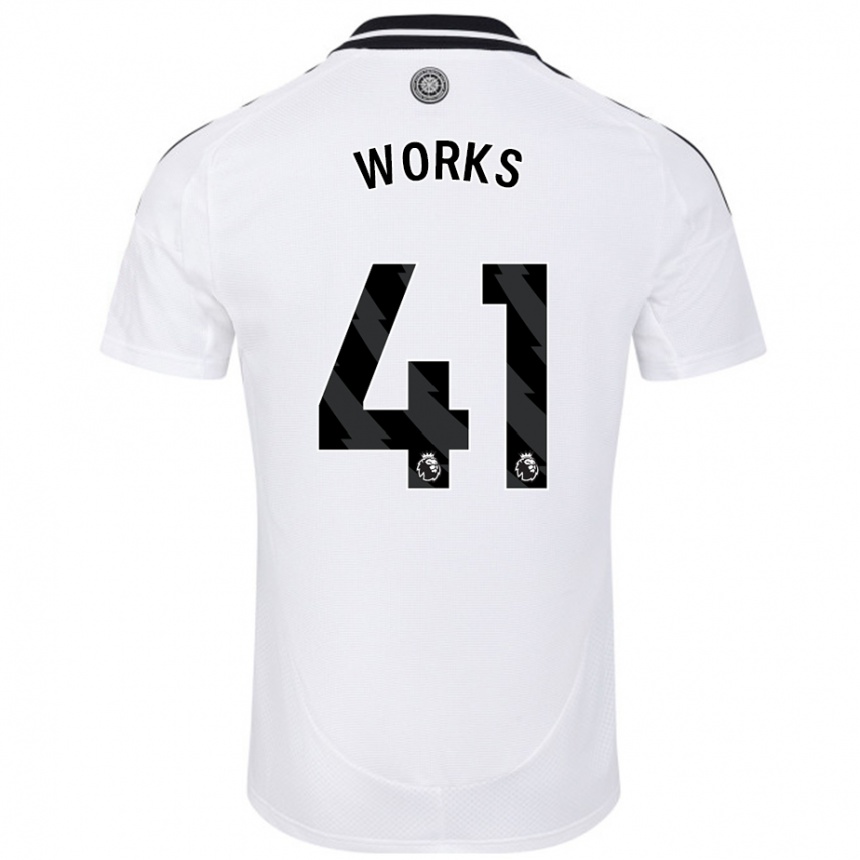 Men Football Terrell Works #41 White Home Jersey 2024/25 T-Shirt Canada