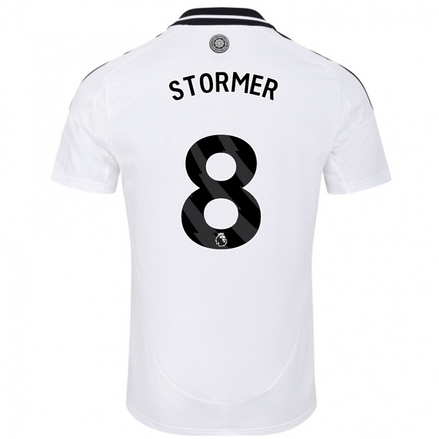 Men Football Becky Stormer #8 White Home Jersey 2024/25 T-Shirt Canada