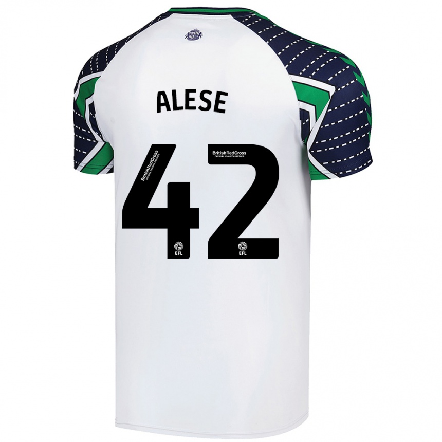 Homme Football Maillot Aji Alese #42 Blanc Tenues Extérieur 2024/25 Canada