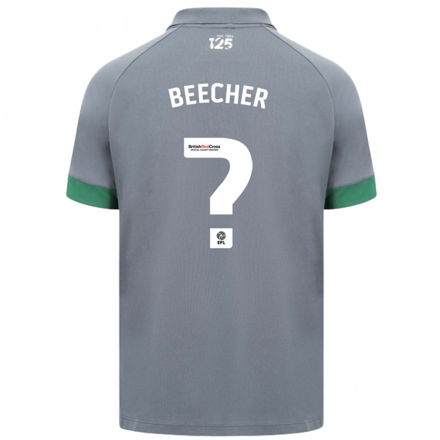 Men Football Josh Beecher #0 Dark Gray Away Jersey 2024/25 T-Shirt Canada