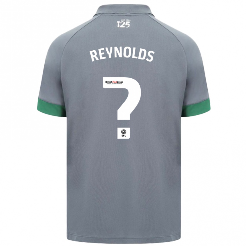 Men Football Oliver Reynolds #0 Dark Gray Away Jersey 2024/25 T-Shirt Canada