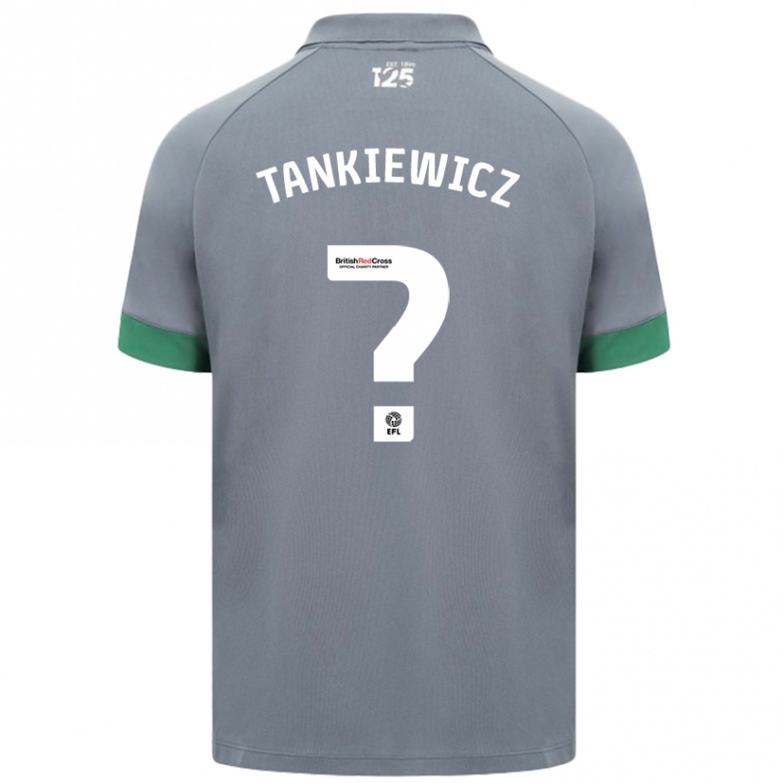 Men Football Rob Tankiewicz #0 Dark Gray Away Jersey 2024/25 T-Shirt Canada