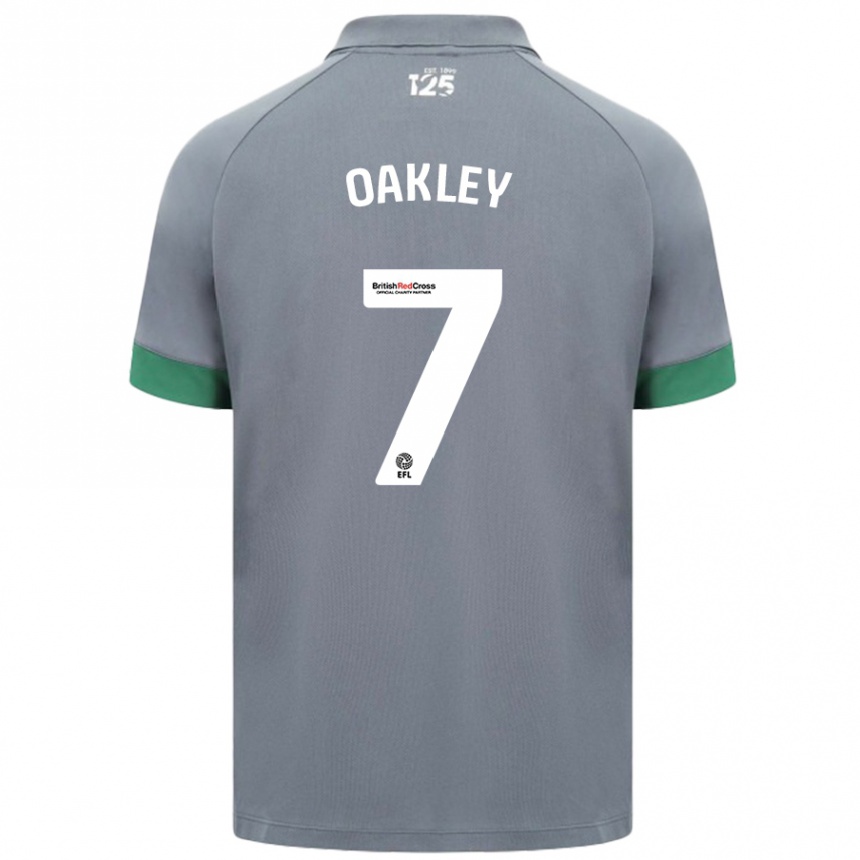 Men Football Rhianne Oakley #7 Dark Gray Away Jersey 2024/25 T-Shirt Canada