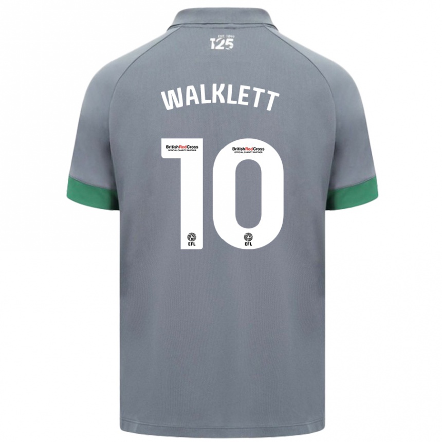 Men Football Kerry Walklett #10 Dark Gray Away Jersey 2024/25 T-Shirt Canada