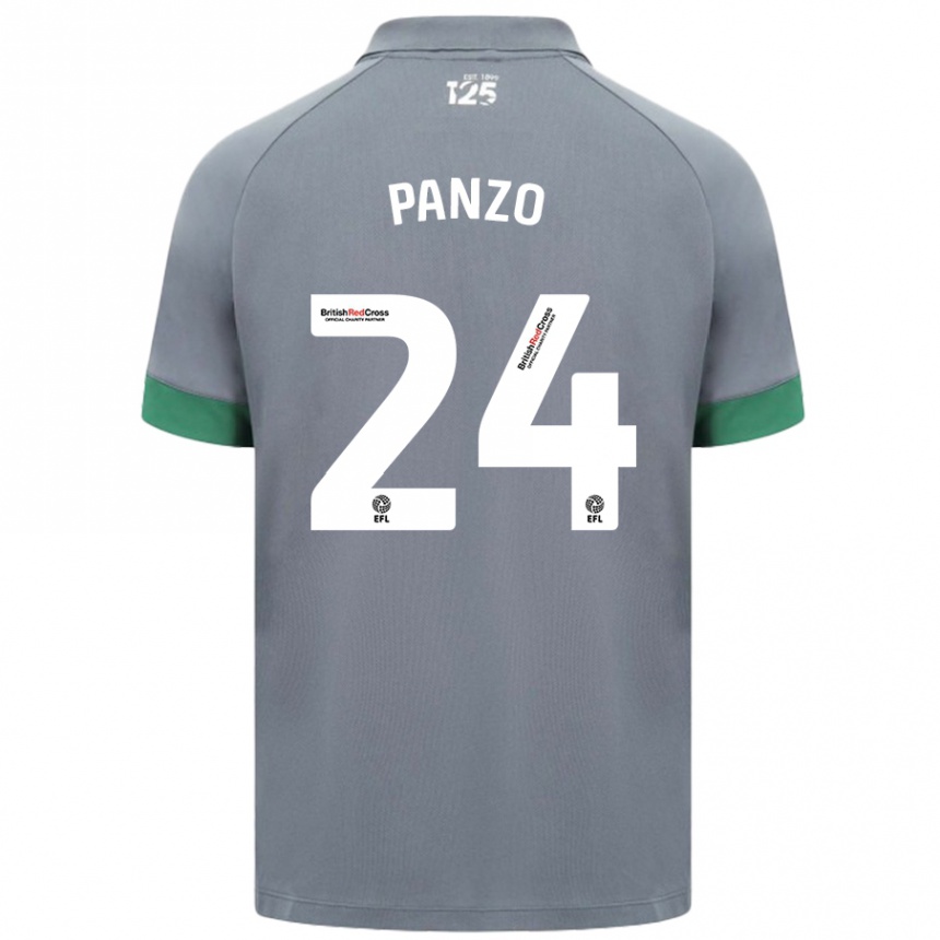 Homme Football Maillot Jonathan Panzo #24 Gris Foncé Tenues Extérieur 2024/25 Canada