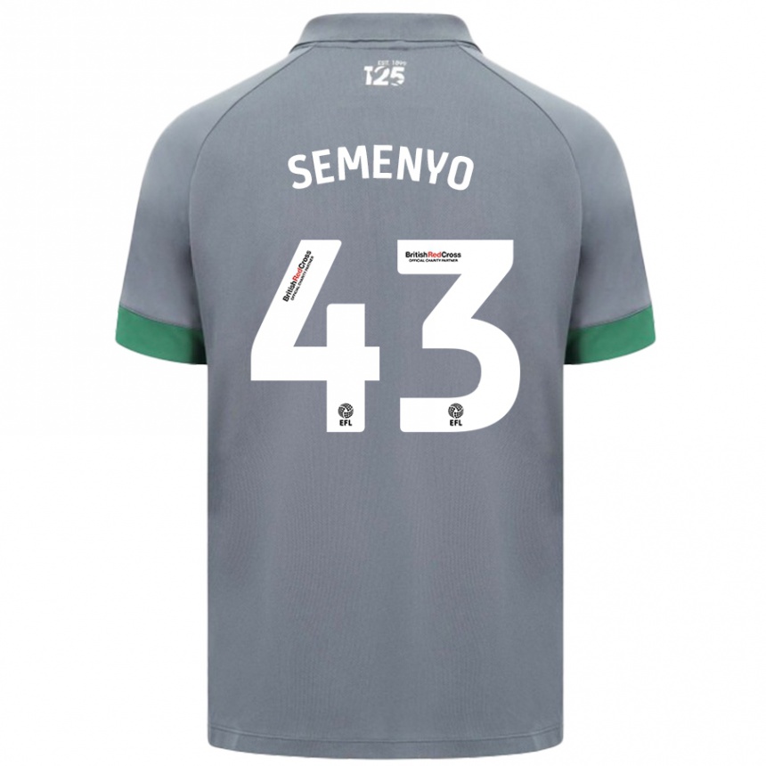 Homme Football Maillot Jai Semenyo #43 Gris Foncé Tenues Extérieur 2024/25 Canada