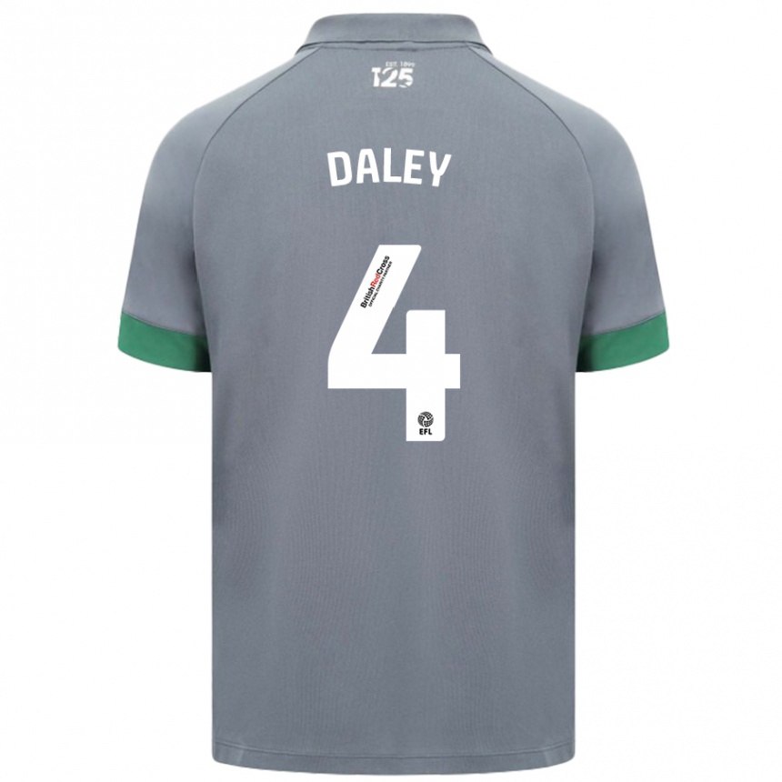 Men Football Hannah Daley #4 Dark Gray Away Jersey 2024/25 T-Shirt Canada