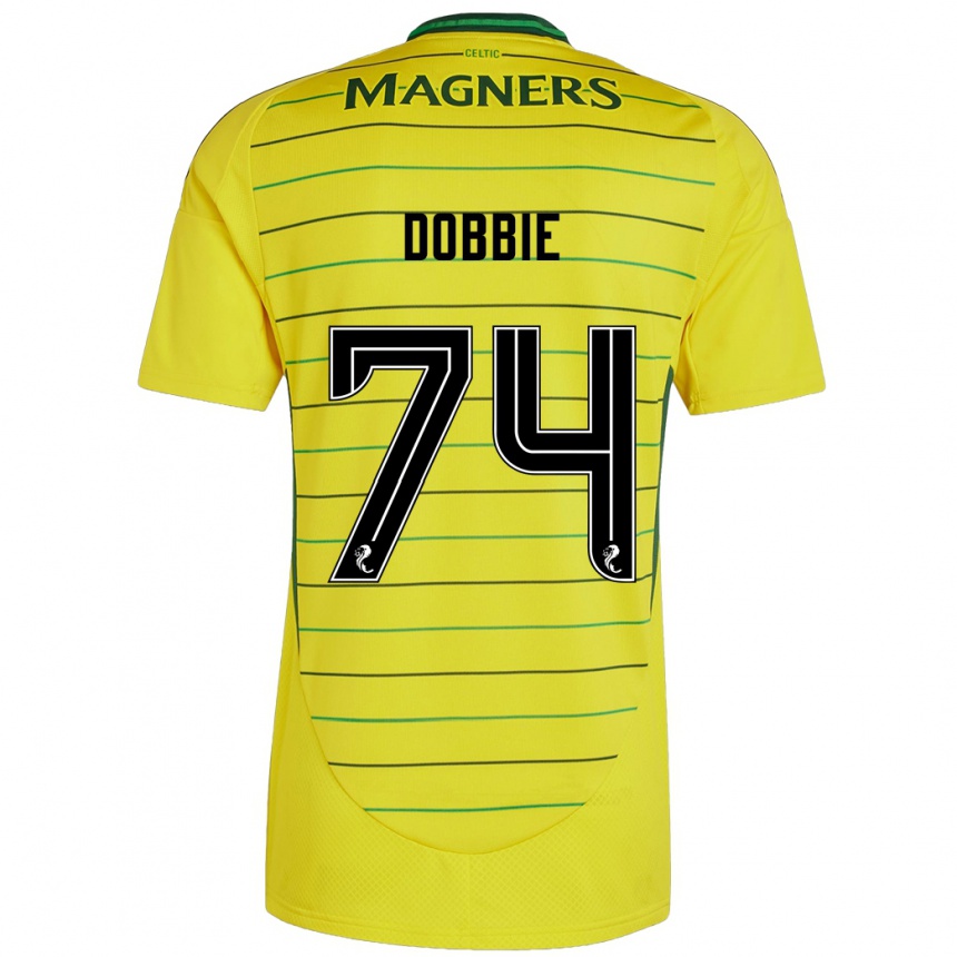 Men Football Lewis Dobbie #74 Yellow Away Jersey 2024/25 T-Shirt Canada