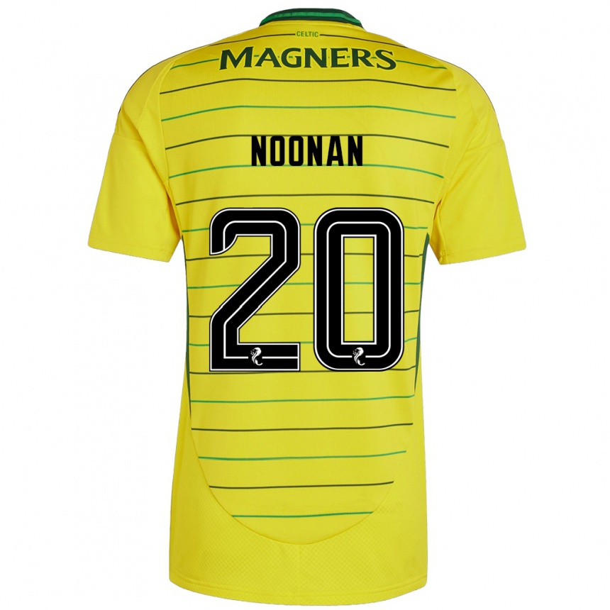 Men Football Saoirse Noonan #20 Yellow Away Jersey 2024/25 T-Shirt Canada