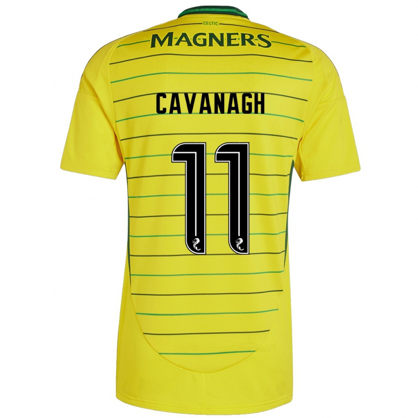 Men Football Colette Cavanagh #11 Yellow Away Jersey 2024/25 T-Shirt Canada