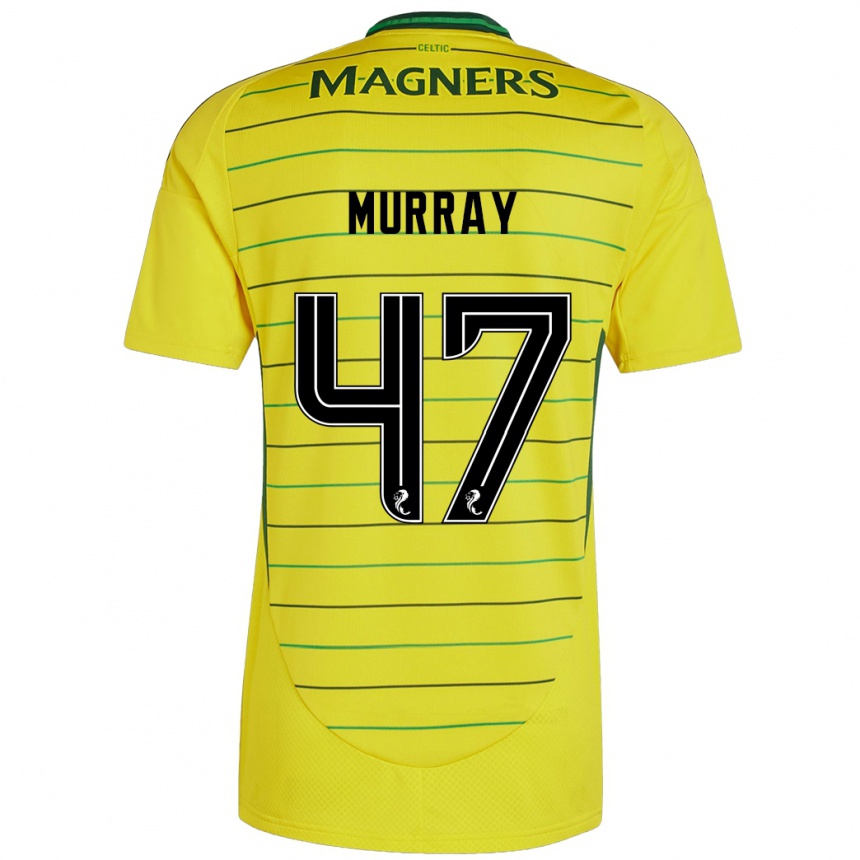 Men Football Dane Murray #47 Yellow Away Jersey 2024/25 T-Shirt Canada