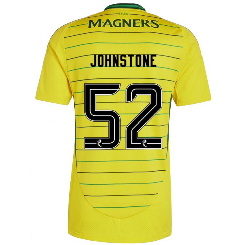 Men Football Rachael Johnstone #52 Yellow Away Jersey 2024/25 T-Shirt Canada