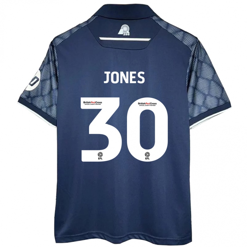 Homme Football Maillot James Jones #30 Noir Tenues Extérieur 2024/25 Canada