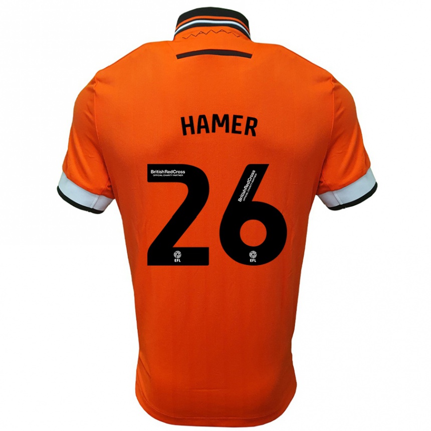 Homme Football Maillot Ben Hamer #26 Orange Blanc Tenues Extérieur 2024/25 Canada