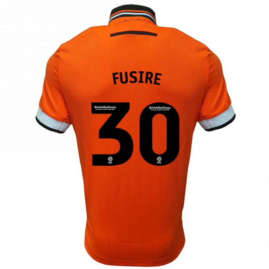 Homme Football Maillot Sean Fusire #30 Orange Blanc Tenues Extérieur 2024/25 Canada