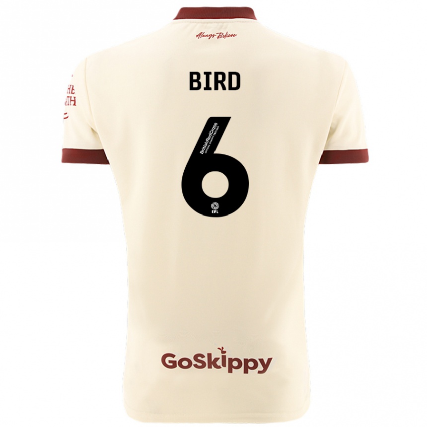 Men Football Max Bird #6 Cream White Away Jersey 2024/25 T-Shirt Canada