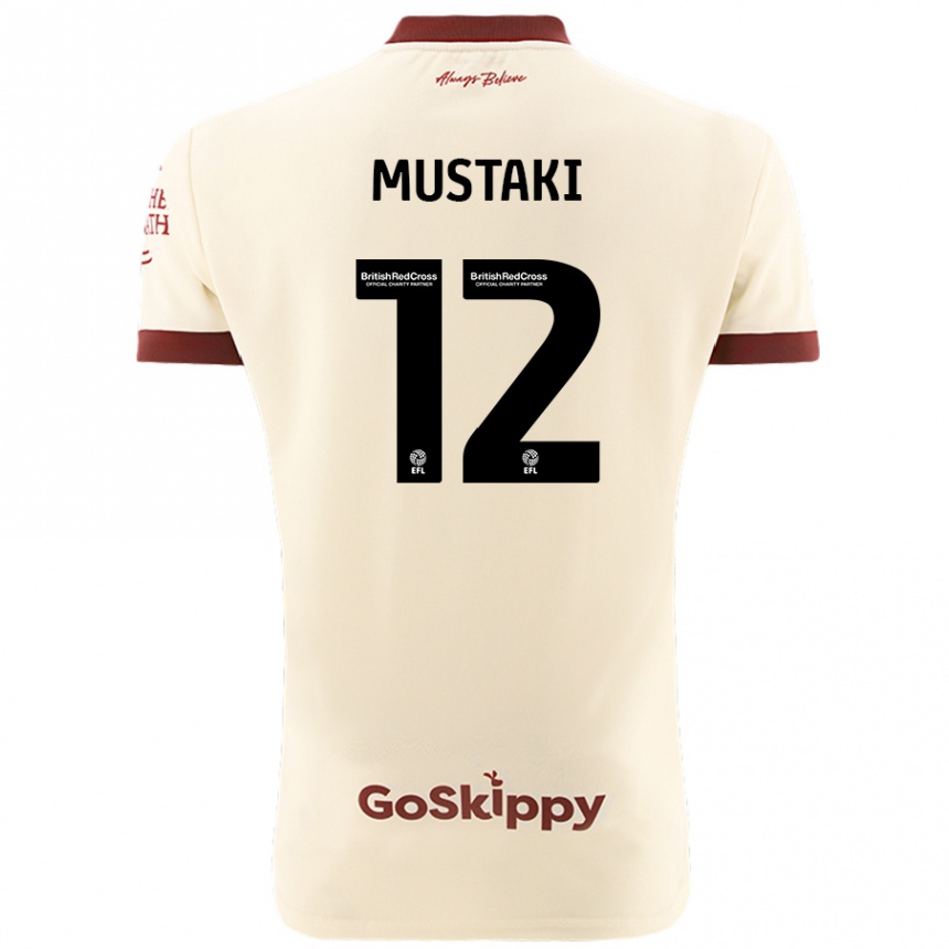 Men Football Chloe Mustaki #12 Cream White Away Jersey 2024/25 T-Shirt Canada