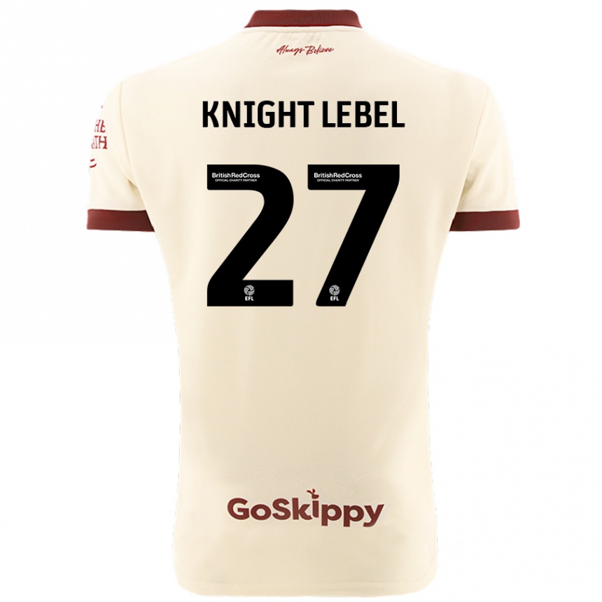 Homme Football Maillot Jamie Knight-Lebel #27 Blanc Crème Tenues Extérieur 2024/25 Canada