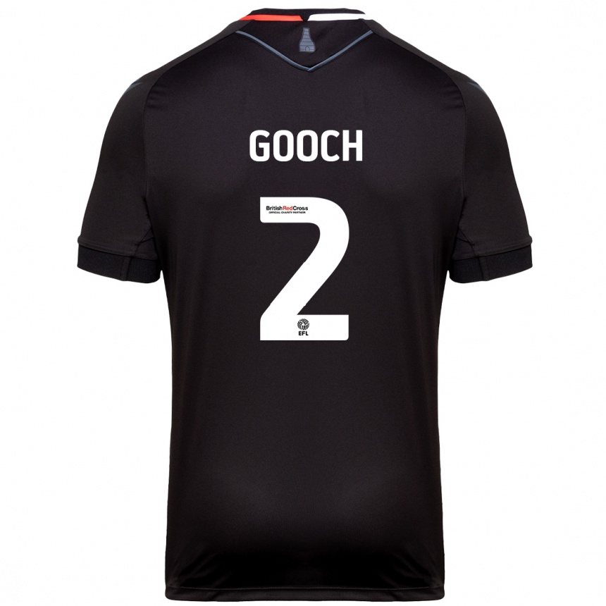 Men Football Lynden Gooch #2 Black Away Jersey 2024/25 T-Shirt Canada