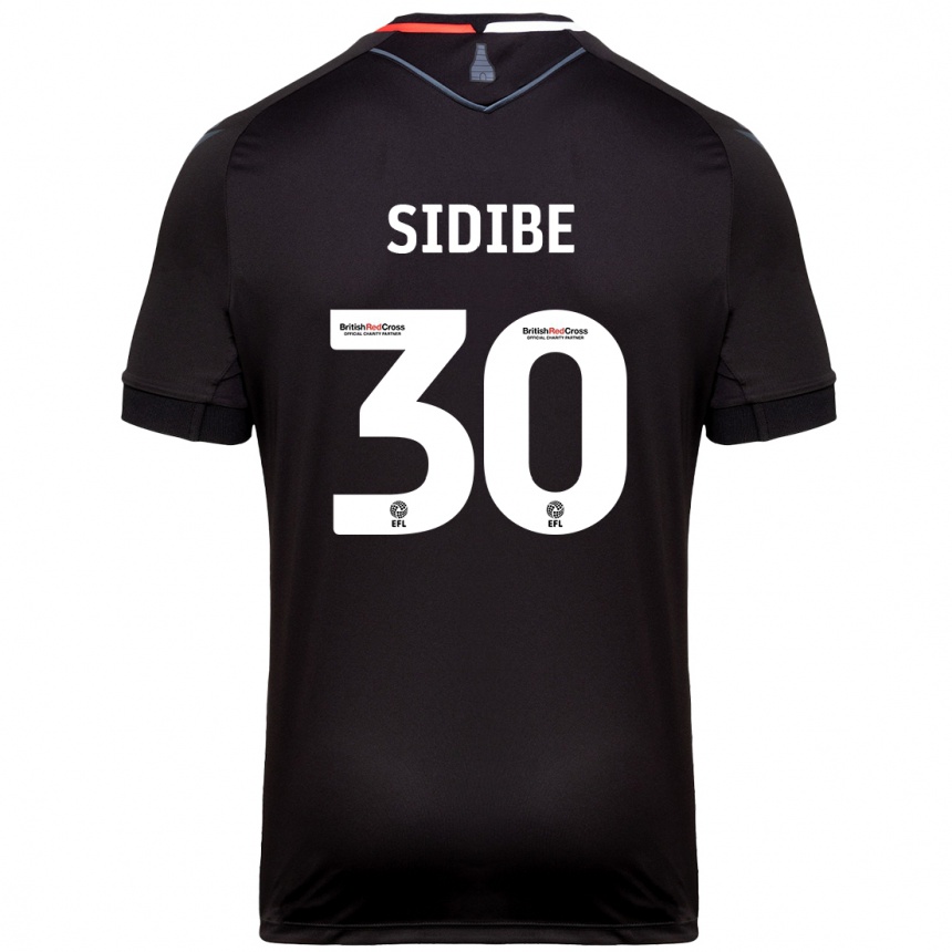 Men Football Souleymane Sidibe #30 Black Away Jersey 2024/25 T-Shirt Canada