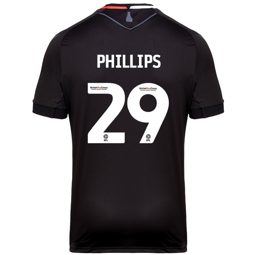 Homme Football Maillot D'margio Wright-Phillips #29 Noir Tenues Extérieur 2024/25 Canada