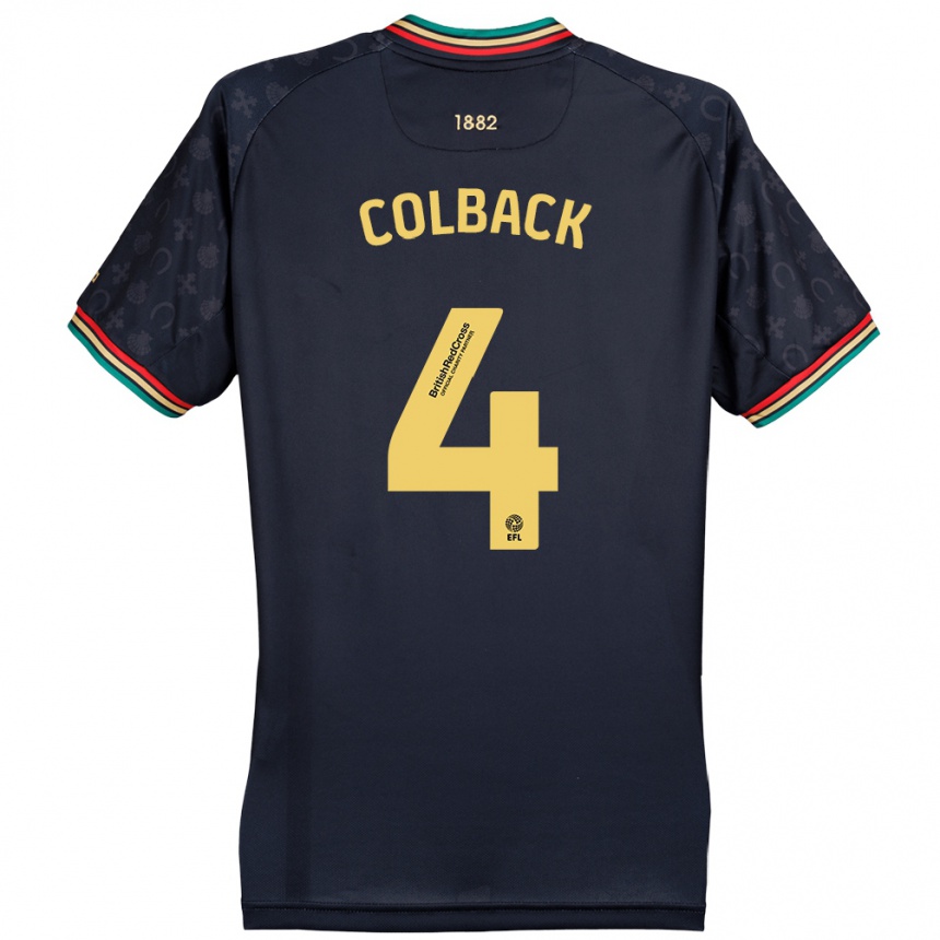 Homme Football Maillot Jack Colback #4 Bleu Marine Foncé Tenues Extérieur 2024/25 Canada