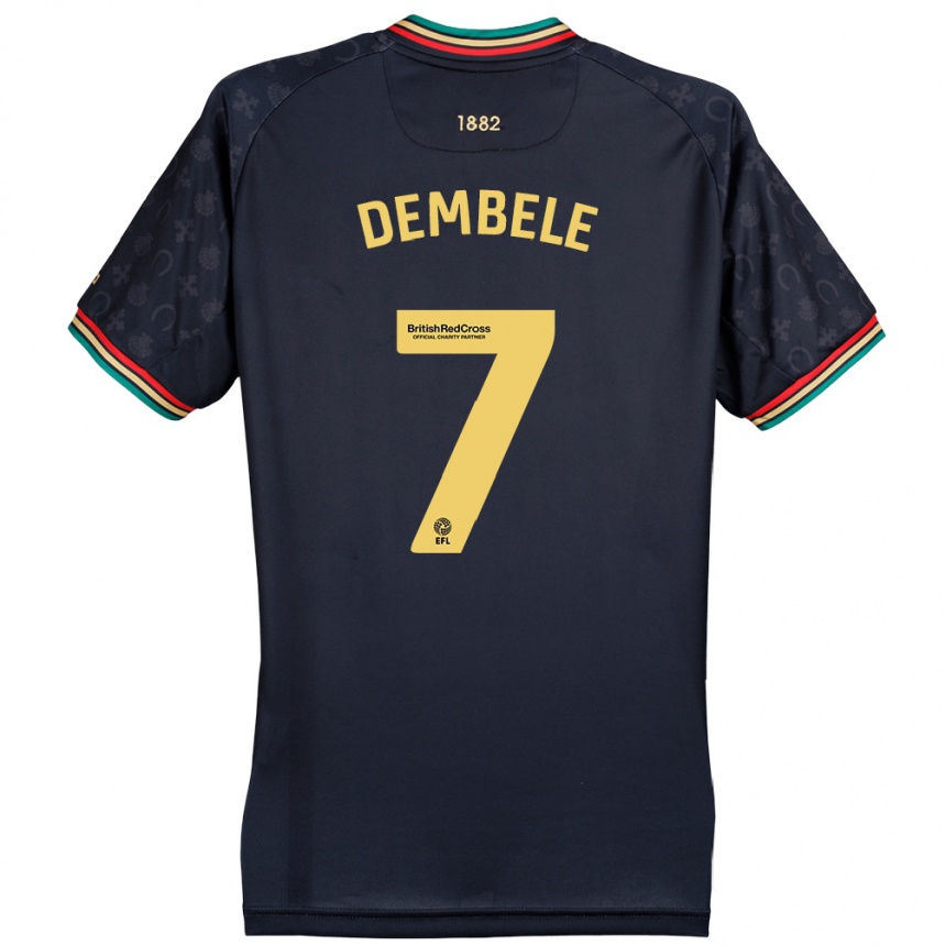 Men Football Karamoko Dembélé #7 Dark Navy Blue Away Jersey 2024/25 T-Shirt Canada