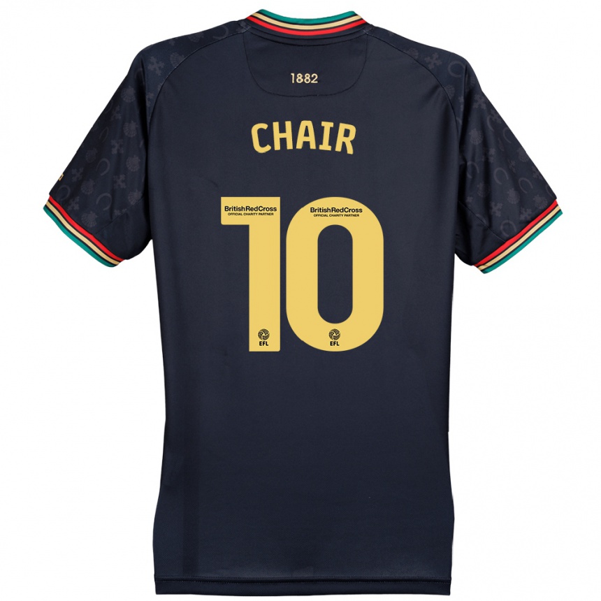 Men Football Ilias Chair #10 Dark Navy Blue Away Jersey 2024/25 T-Shirt Canada