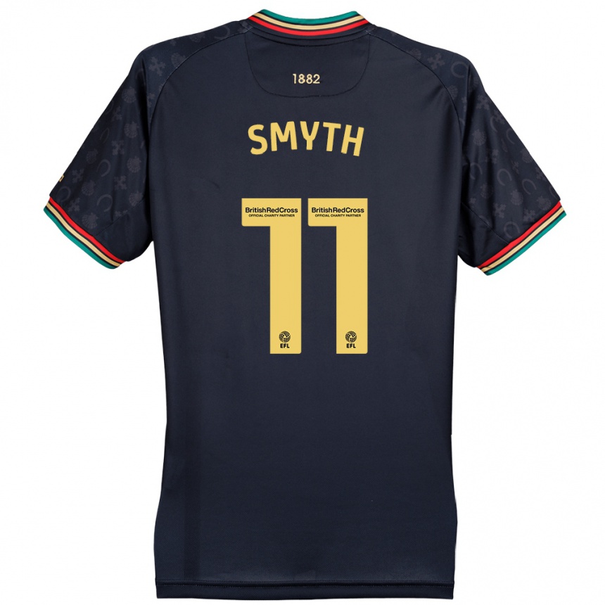 Homme Football Maillot Paul Smyth #11 Bleu Marine Foncé Tenues Extérieur 2024/25 Canada