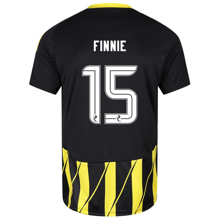 Homme Football Maillot Maddison Finnie #15 Noir Jaune Tenues Extérieur 2024/25 Canada