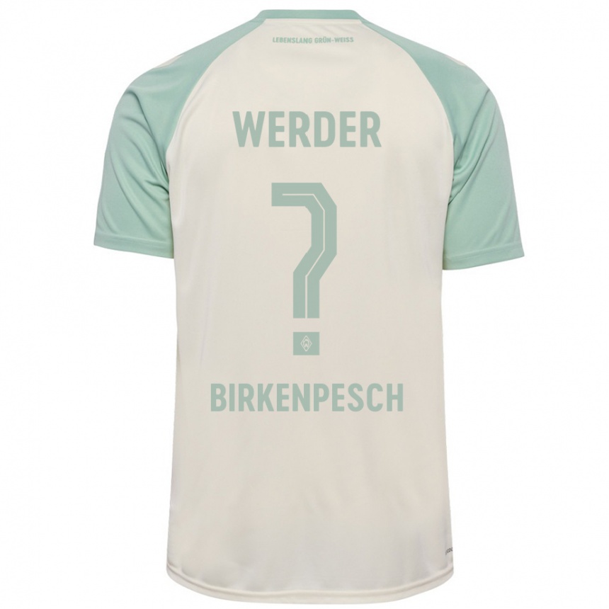 Men Football Noah Birkenpesch #0 Off-White Light Green Away Jersey 2024/25 T-Shirt Canada