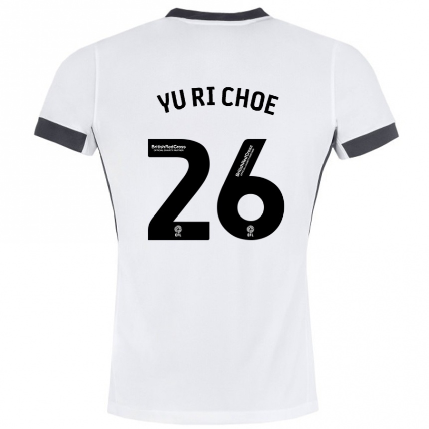 Homme Football Maillot Yu-Ri Choe #26 Blanc Noir Tenues Extérieur 2024/25 Canada