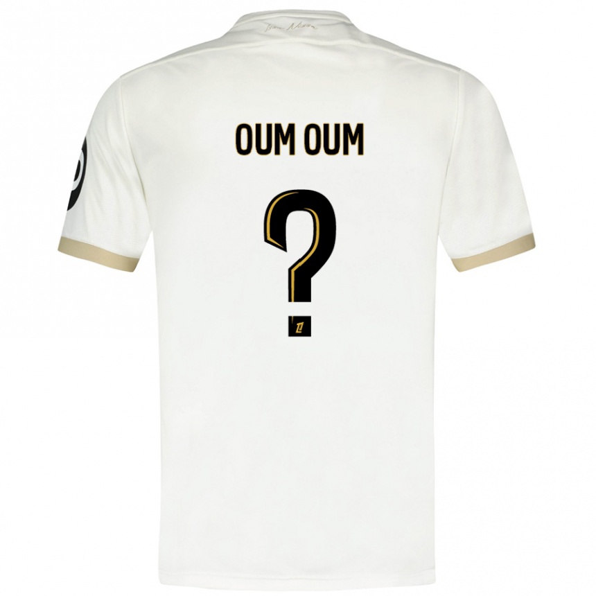 Homme Football Maillot Dorian Oum Oum #0 Blanc Doré Tenues Extérieur 2024/25 Canada