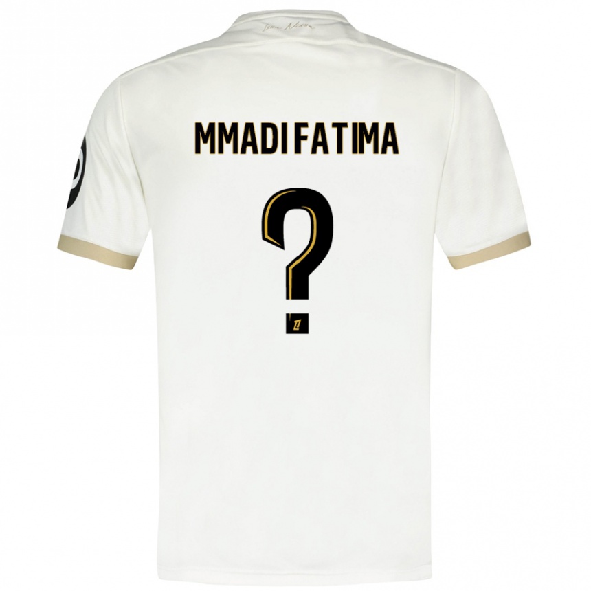 Homme Football Maillot Ismael Mmadi Fatima #0 Blanc Doré Tenues Extérieur 2024/25 Canada